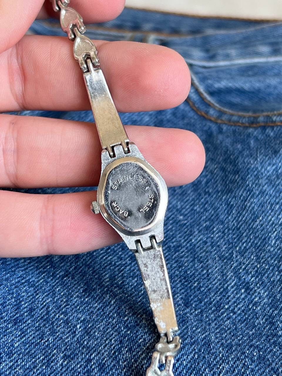 Japanese Brand × Vintage Vintage ❤️ Heart Japanese style futuristic Steel Watch Size ONE SIZE - 6 Thumbnail
