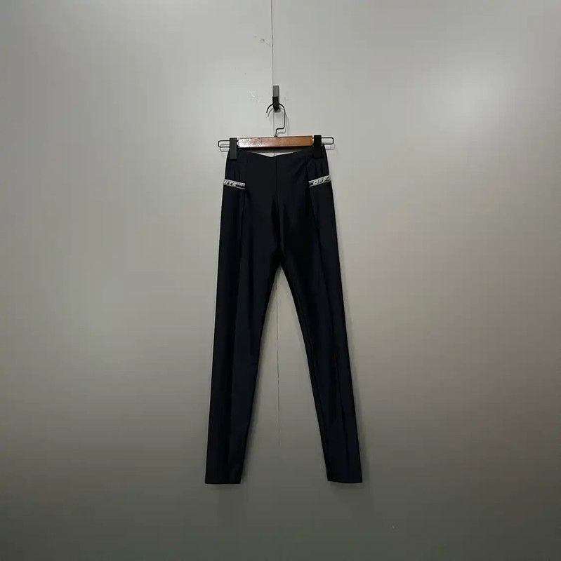 Off-White Off-White Summer Black Cotton Casual Pants 0089 Size 28" / US 6 / IT 42 - 1 Thumbnail