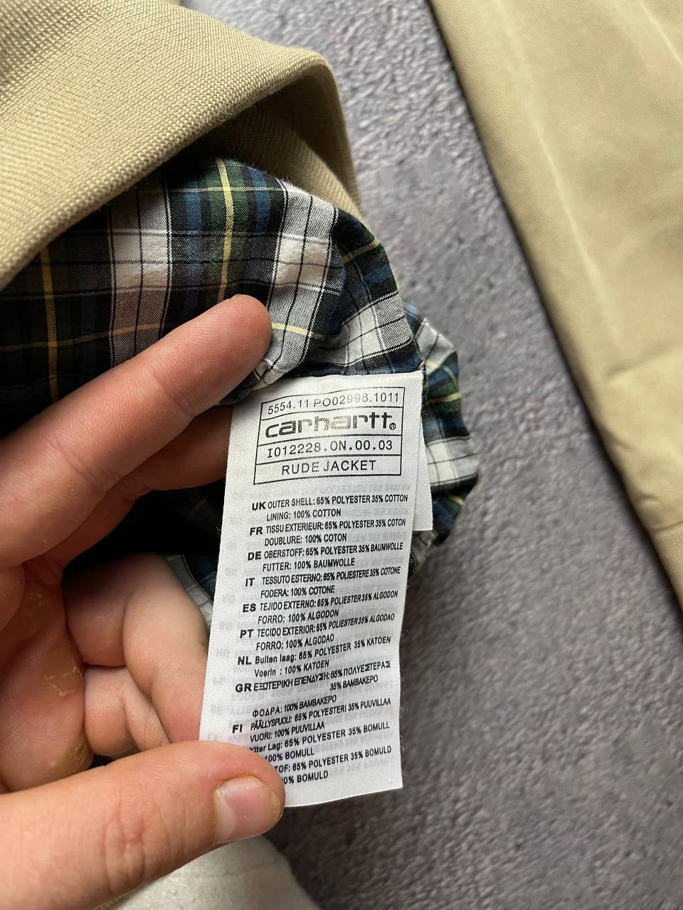 Carhartt Carhartt Rude Beige Jacket Size US XXL / EU 58 / 5 - 3 Thumbnail