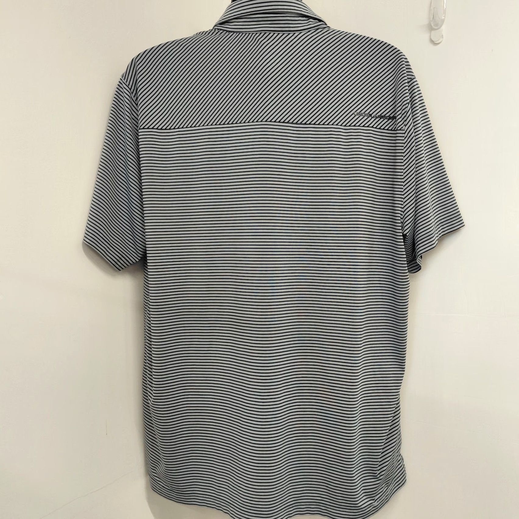 Under Armour Under Armour Polo Shirt Mens 2XL Blue Striped Golf Athleisure Stretch Casual Shirt Size US XXL / EU 58 / 5 - 6 Thumbnail
