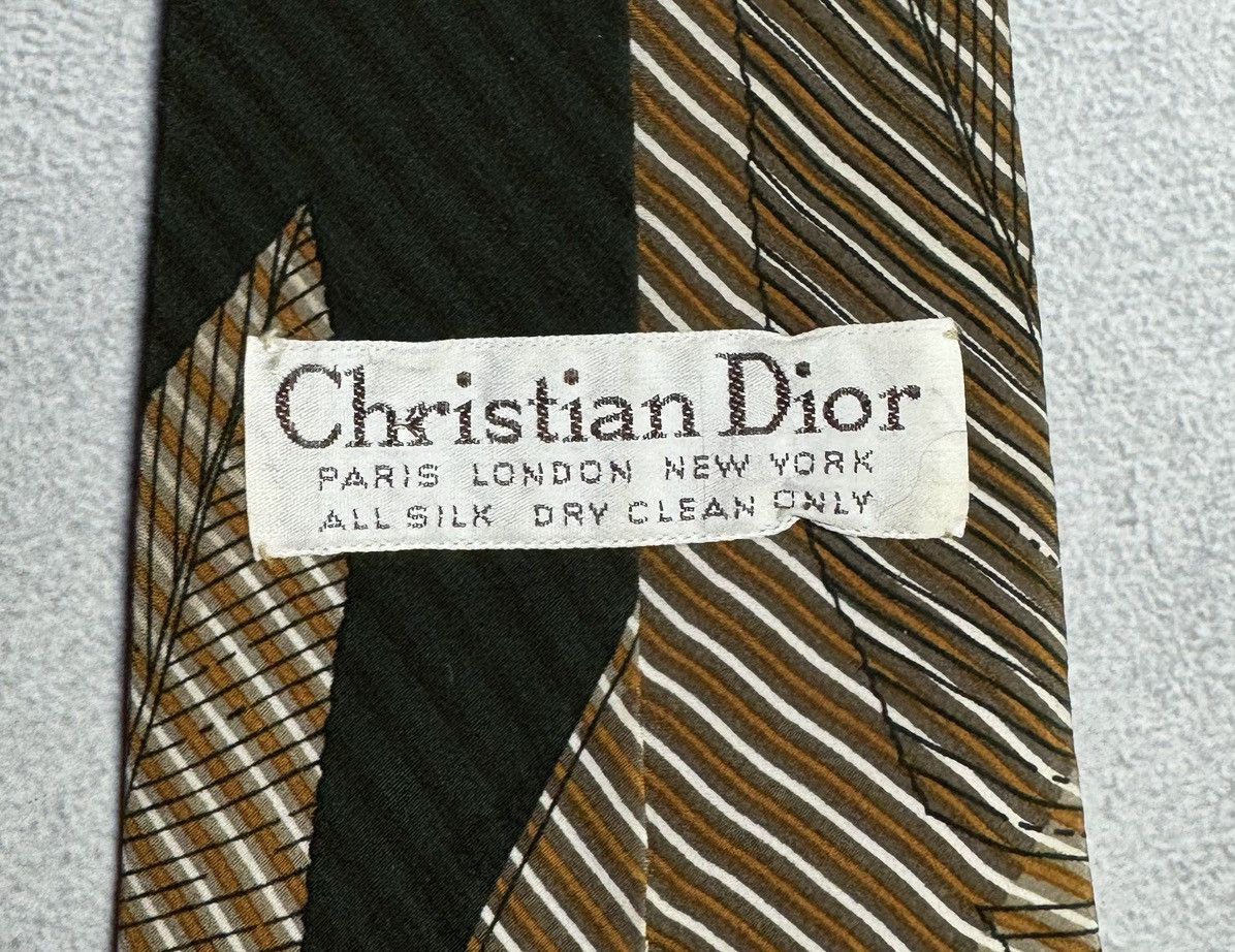 Dior Christian Dior 1990s Vintage 100% Silk Pattern Tie Size ONE SIZE - 5 Thumbnail