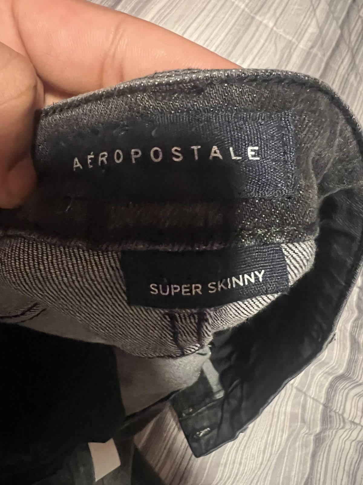 Aeropostale Aero-pastel x designer distressed skinny jeans Size US 34 / EU 50 - 4 Thumbnail