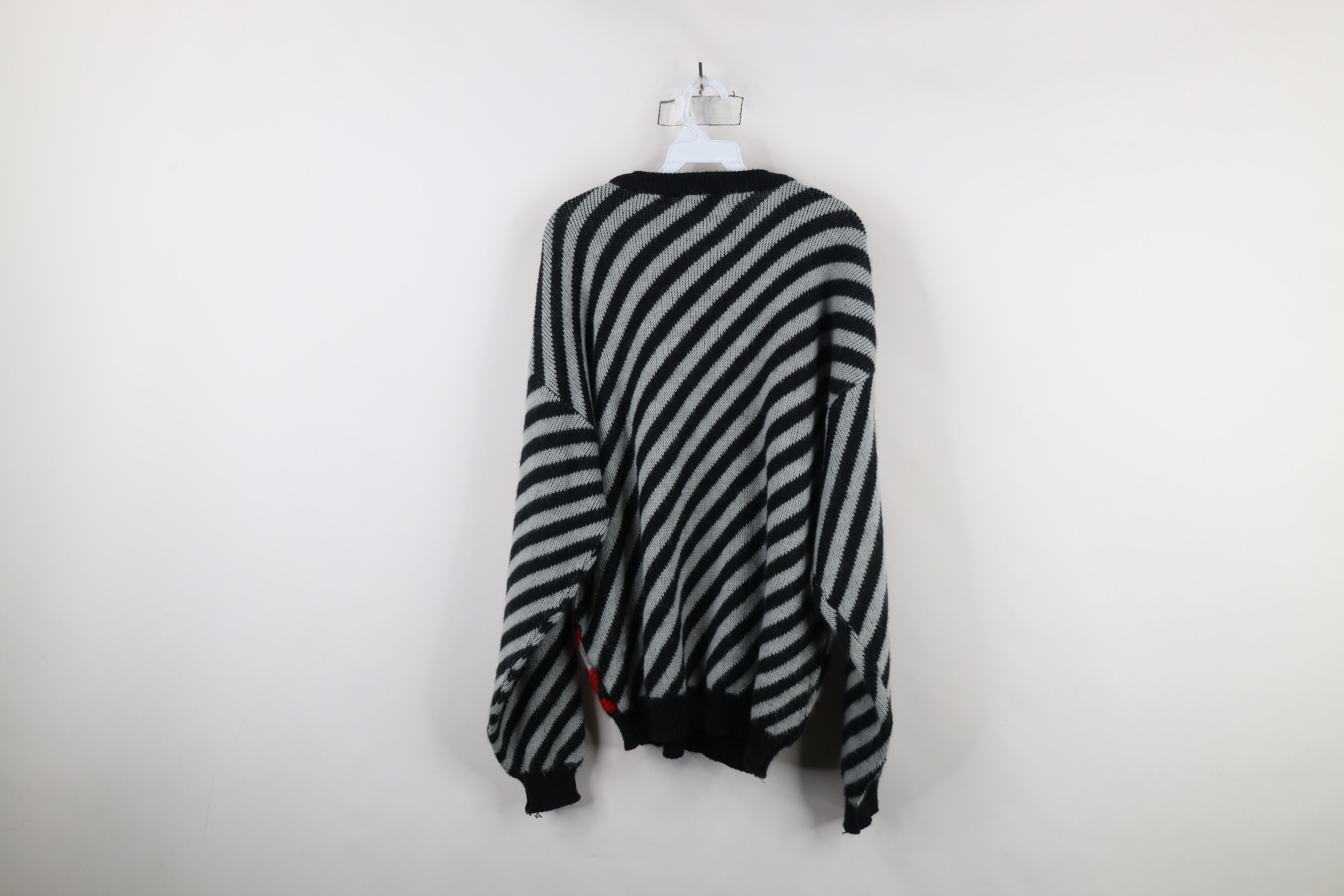 Vintage Vintage 90s Streetwear Wool Blend Knit Crewneck Sweater Size US L / EU 52-54 / 3 - 10 Thumbnail