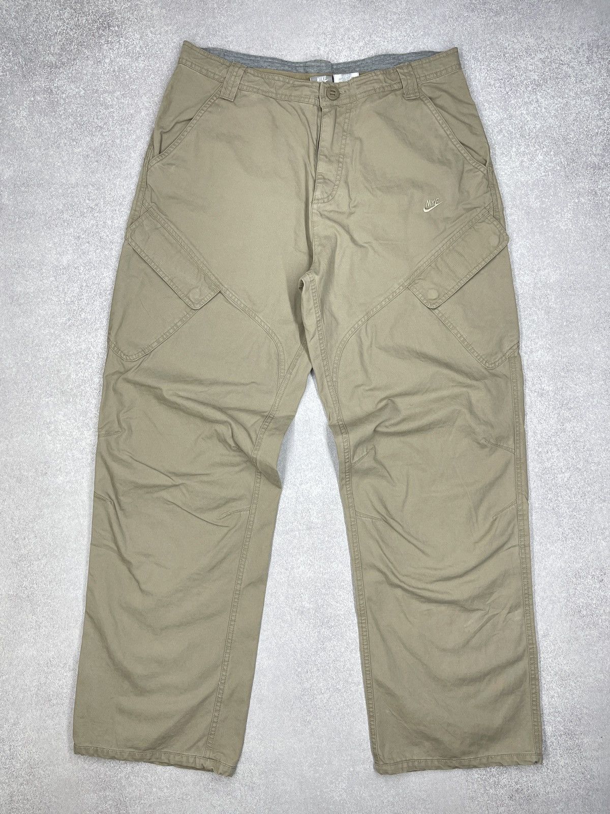 Nike Vintage Nike Cargo Pants Beige Drill Y2K TECH ACG TN Size US 36 / EU 52 - 2 Thumbnail