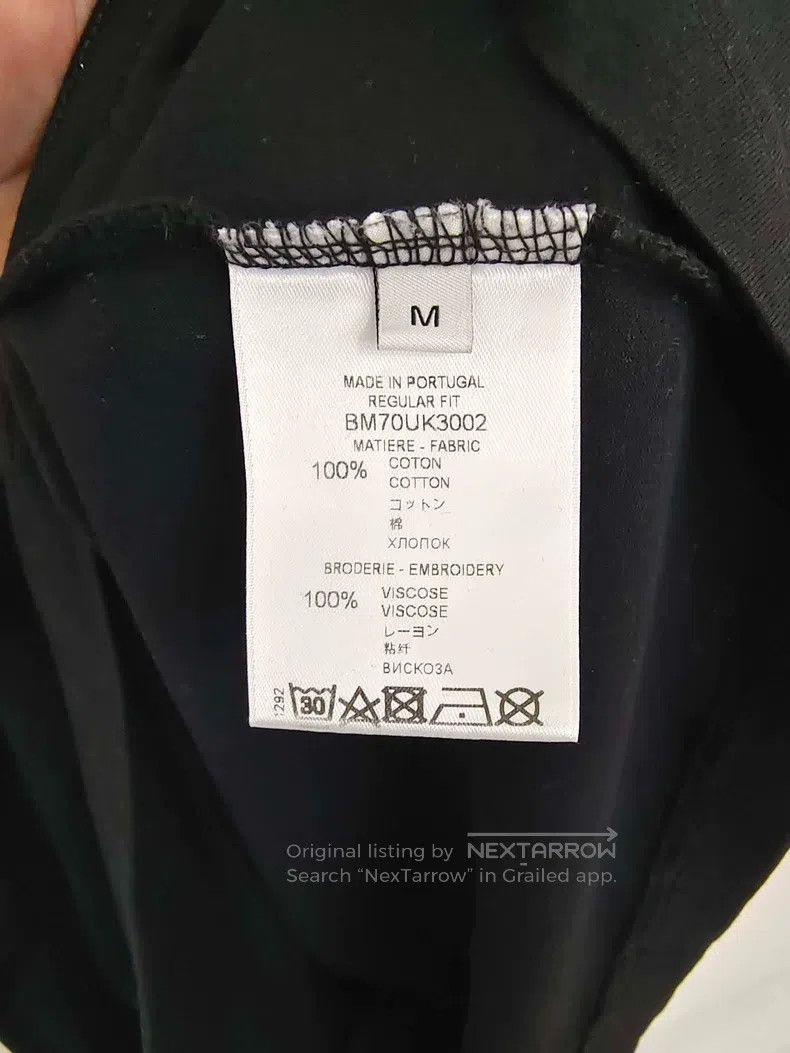 Givenchy Givenchy Black Embroidered T-Shirt Unisex Black Size Size US M / EU 48-50 / 2 - 4 Thumbnail