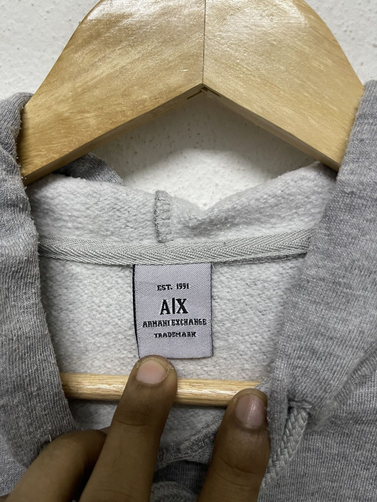 Armani Exchange 90s ARMANI EXCHANGE HOODIE MONOGRAM Size US S / EU 44-46 / 1 - 11 Thumbnail