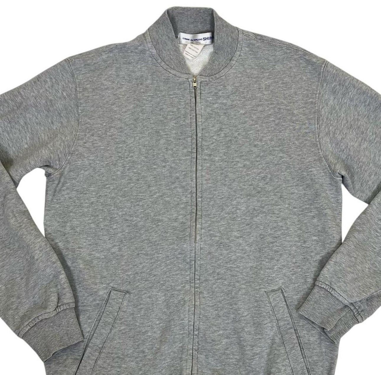 Comme des Garcons × Kaws Comme Des Garcons Shirt x KAWS Grey Zip Up Varsity Sweatshir Size US L / EU 52-54 / 3 - 2 Thumbnail