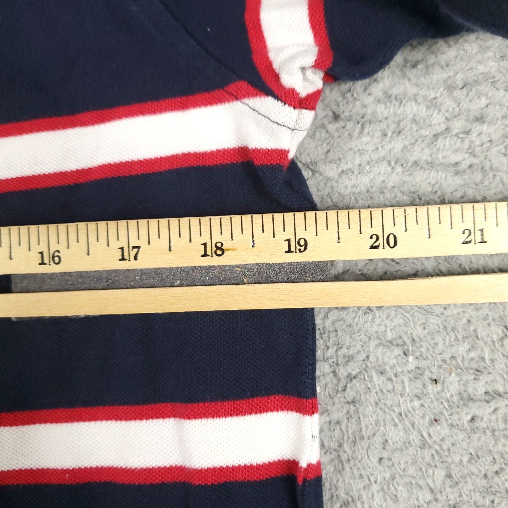 Nautica Nautica Polo Shirt Mens Small Blue Striped Casual Short Sleeve Regular Fit Size US S / EU 44-46 / 1 - 6 Thumbnail