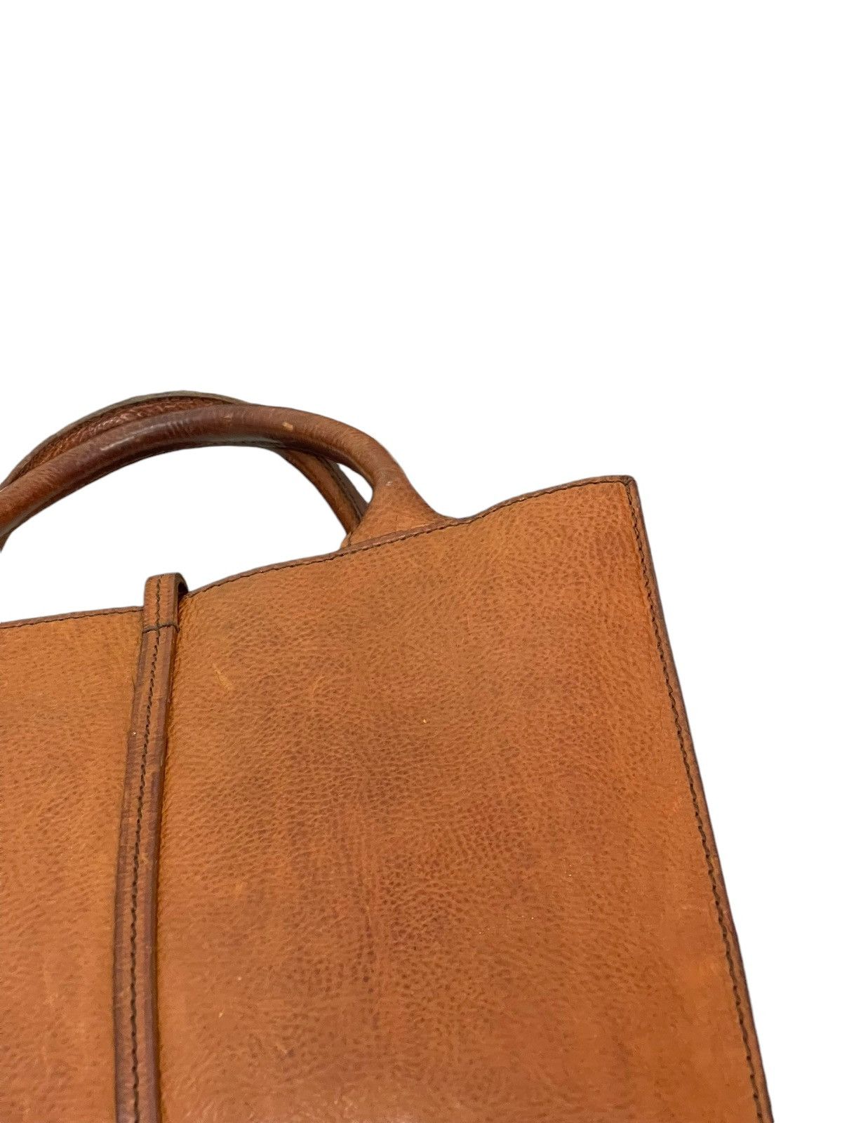 Genuine Leather Full Leather Thick Genten Japan Tote Bag 5🟩 Size ONE SIZE - 18 Thumbnail