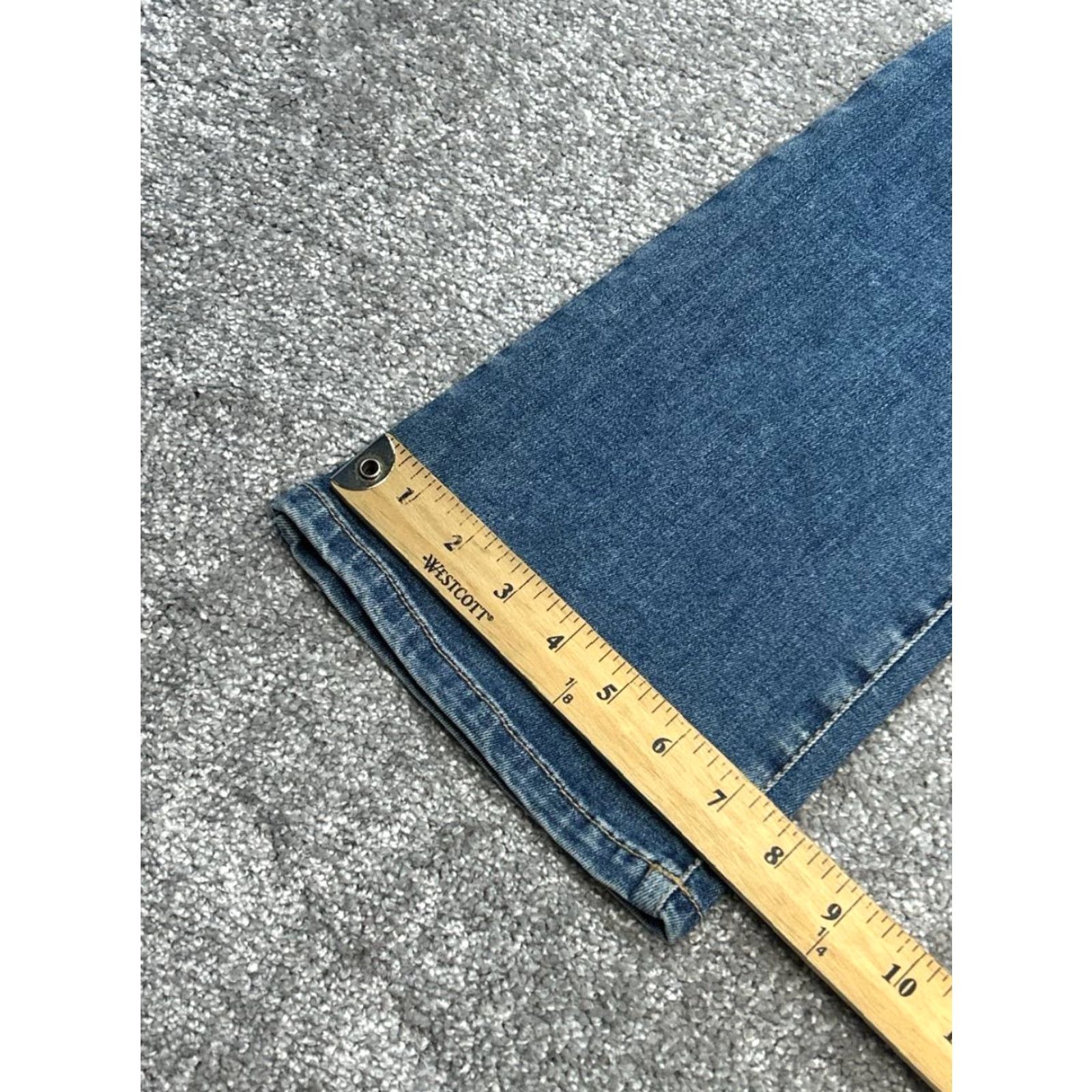 Denime Weekend Max Mara W20 Jeans Womens 29 Blue Denim Mid Rise Slim Boot Jeans 29x34 Men's? Size 29" - 6 Thumbnail