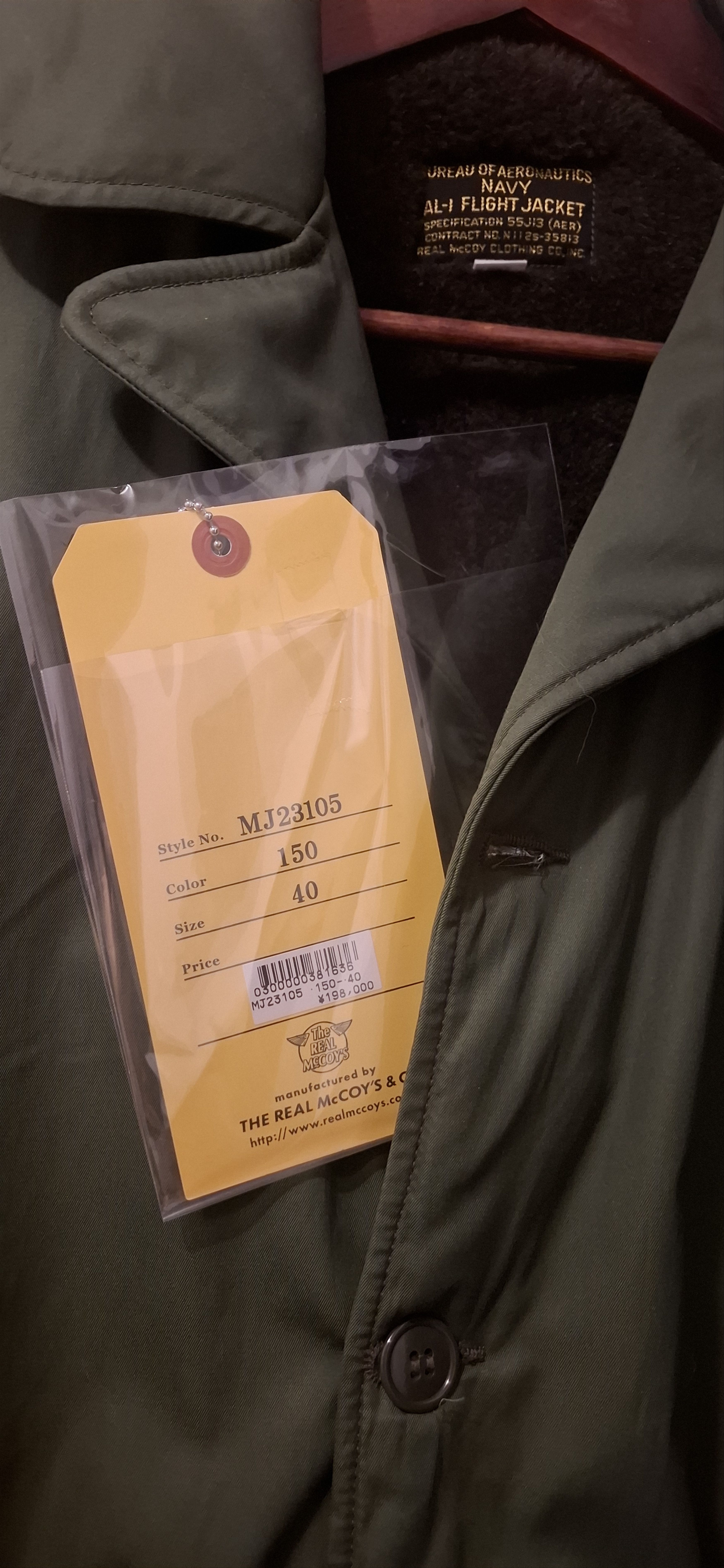 The Real McCoy's USN AL-1 FLIGHT JACKET Size US M / EU 48-50 / 2 - 5 Thumbnail