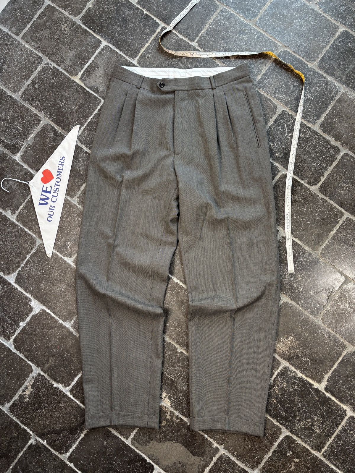 Hugo Boss Vintage Hugo Boss Suit Wool 3pc Three Piece Jacket Trouser Size 42L - 12 Thumbnail