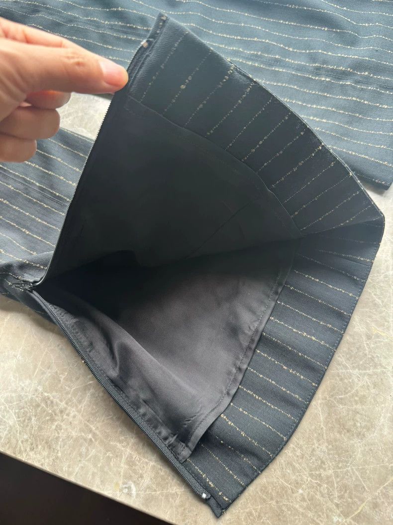 Acne Studios Acne Studios Black vertical striped trousers Size US 34 / EU 50 - 5 Thumbnail