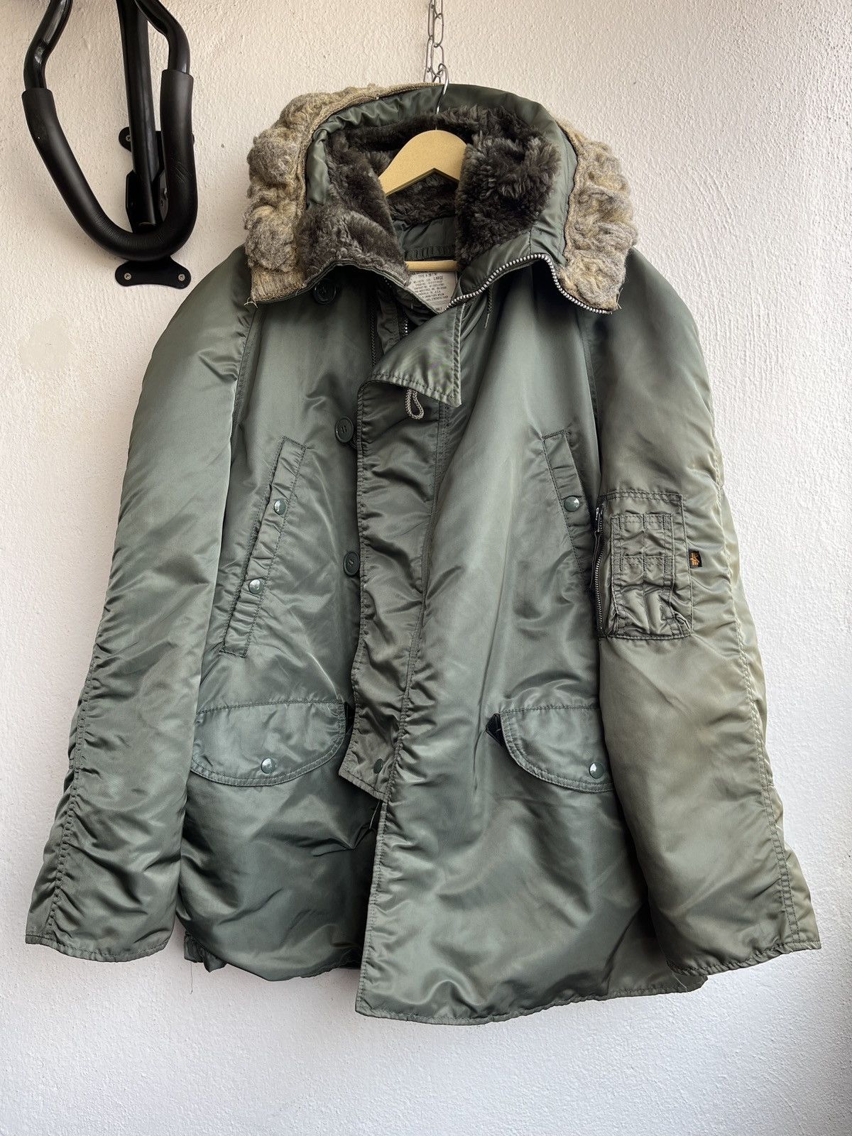 Alpha Industries × Avirex VINTAGE ALPHA INDUSTRIES AVIREX N-3B BOMBER FLIGHT JACKET Size US L / EU 52-54 / 3 - 1 Thumbnail