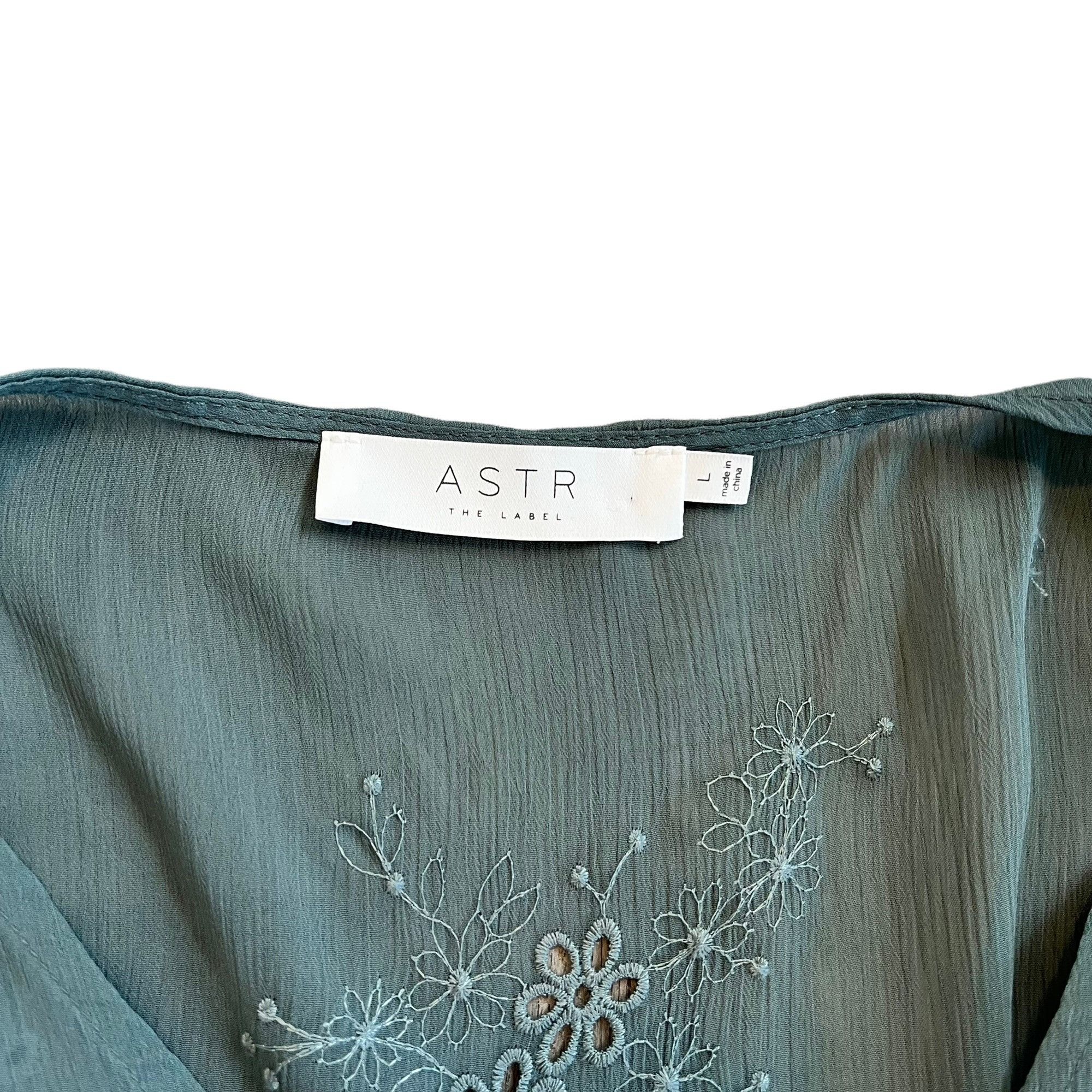 ASTR The Label ASTR The Label Floral Embroidered Boho Babydoll Top L Size L / US 10 / IT 46 - 8 Thumbnail