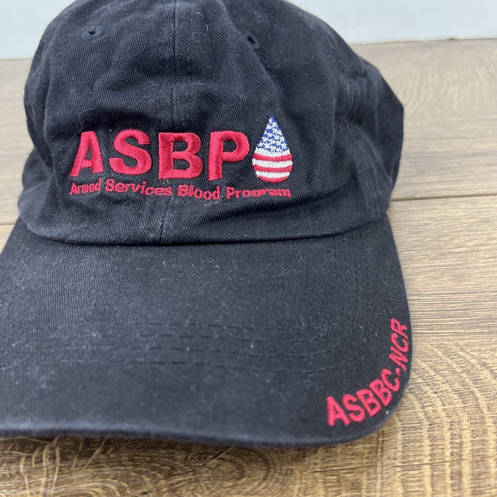 Other ASBP Hat Armed Services Blood Hat Black Adjustable Hat Black Size ONE SIZE - 8 Thumbnail