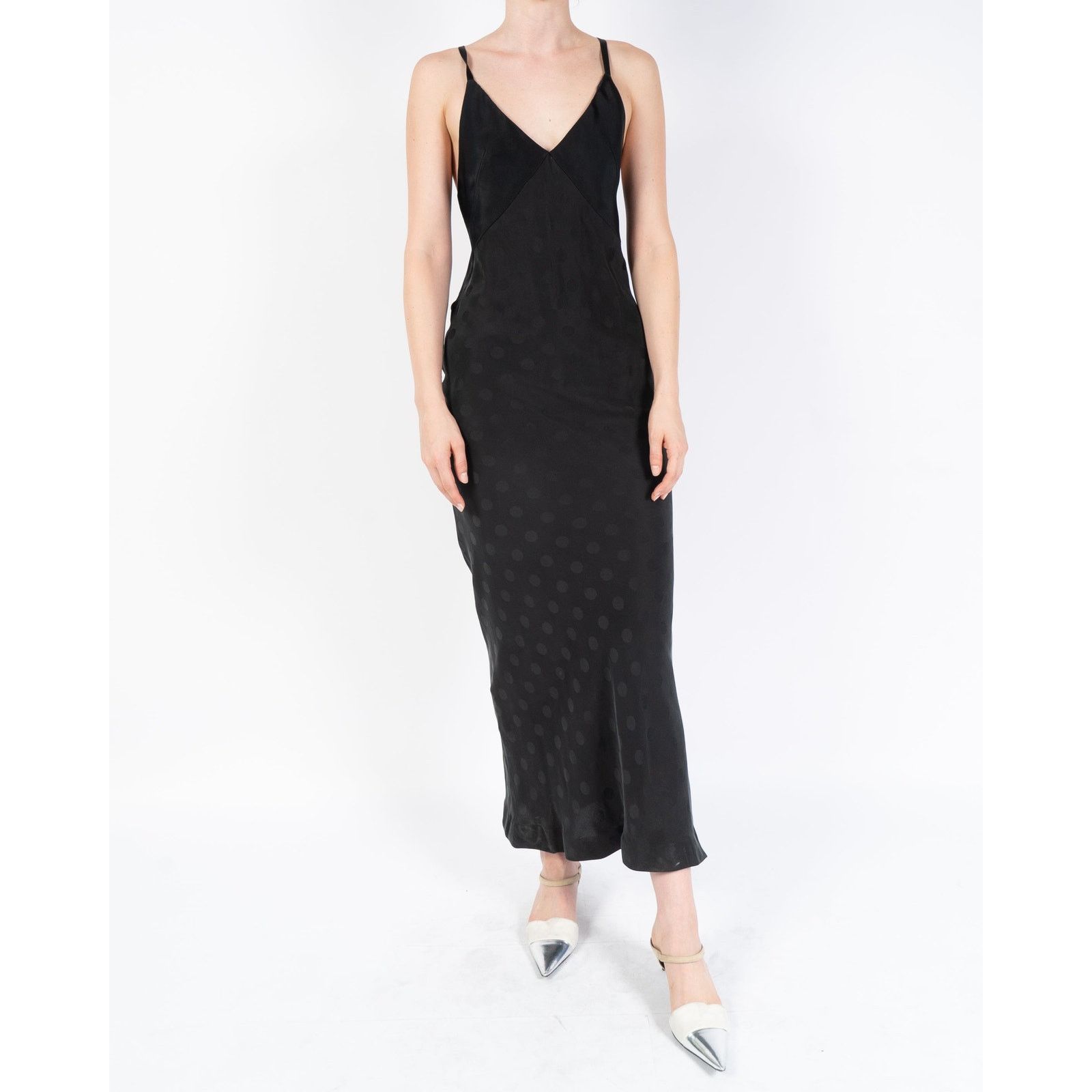 Haider Ackermann FW19 Black Polkadot Silk Dress Size S / US 4 / IT 40 - 1 Thumbnail