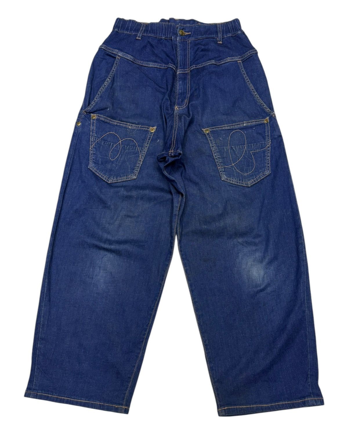 Issey Miyake × mercibeaucoup Vintage ISSEY MIYAKE MERCIBEAUCOUP BAGGY DENIM PANTS Size 28" / US 6 / IT 42 - 1 Thumbnail