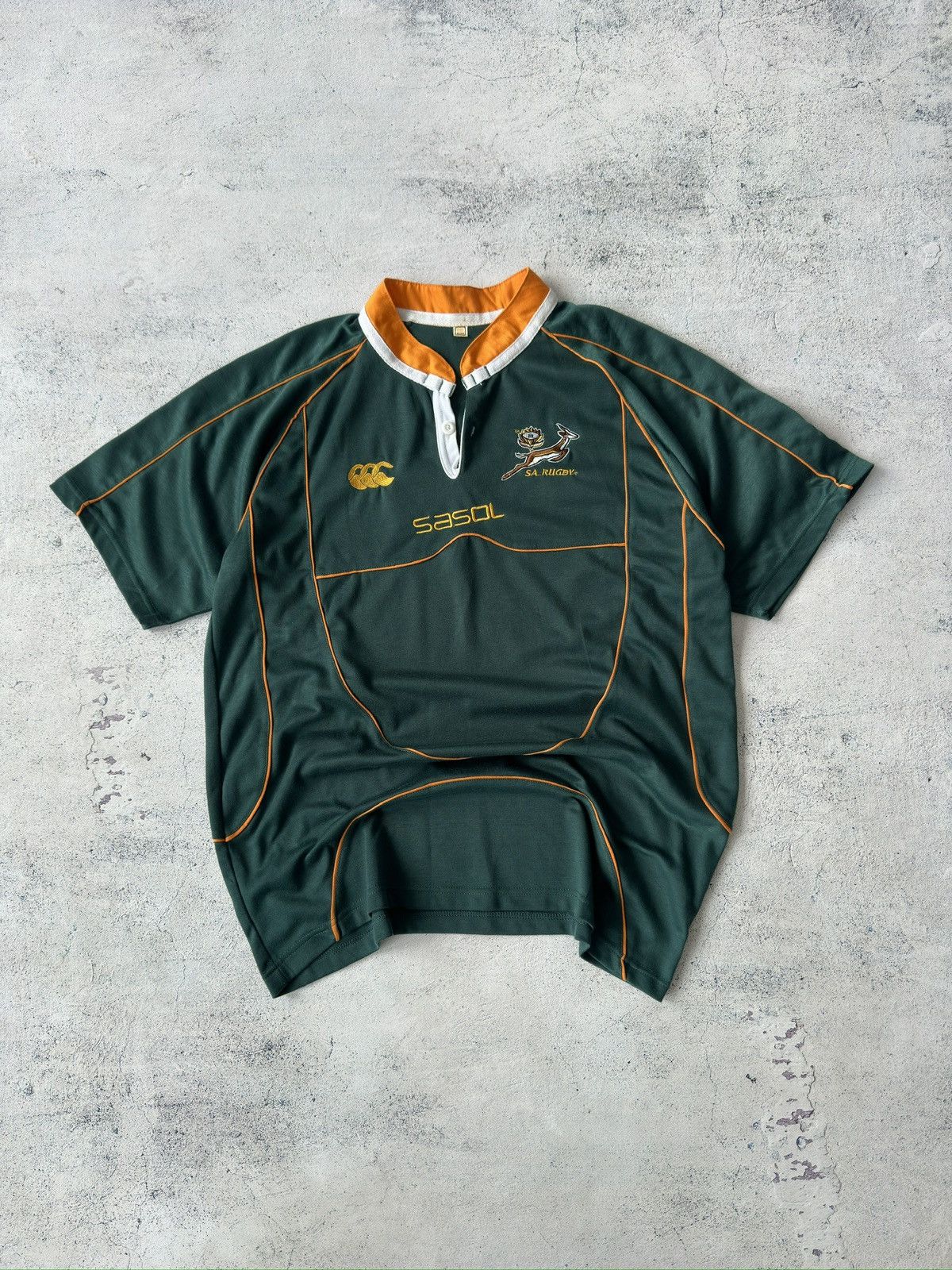 Canterbury of New Zealand × Vintage Vintage Canterbury South Africa Rugby Shirt Size US XL / EU 56 / 4 - 1 Thumbnail