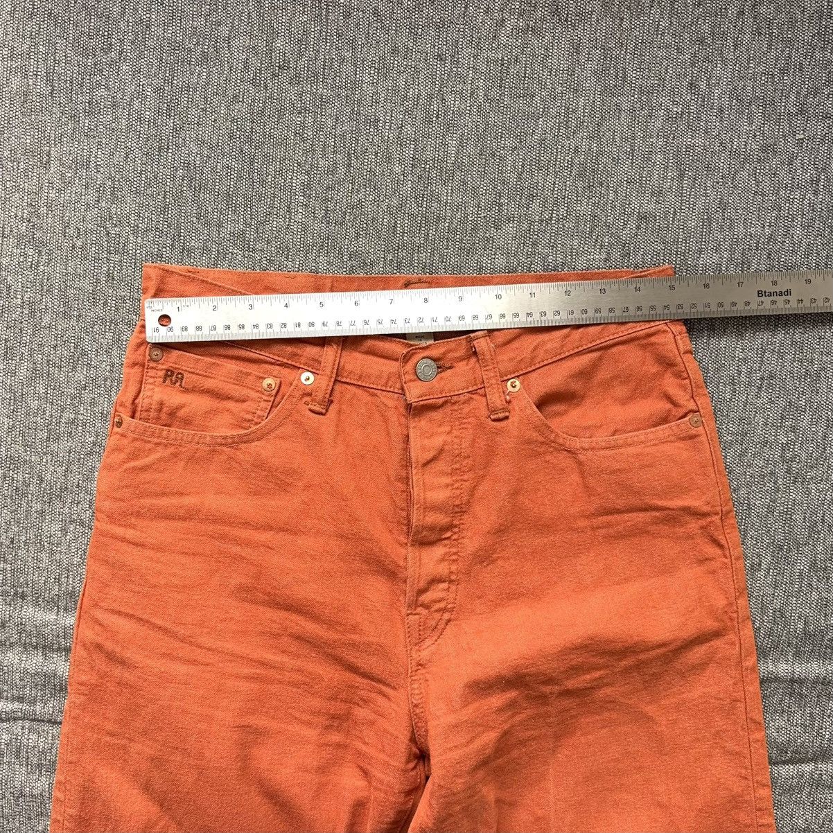 RRL Ralph Lauren Orange Pants High Boy Fit Tangerine Jean Japanese Denim Size US 30 / EU 46 - 10 Thumbnail
