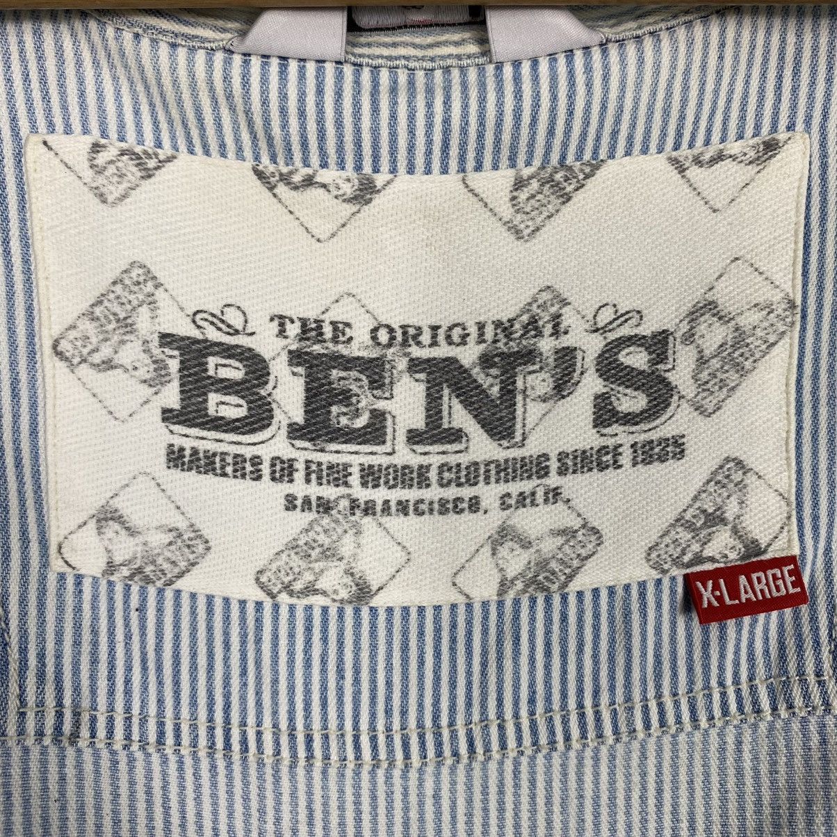 Ben Davis 🔥VINTAGE HICKORY CHORE JACKET STRIPED BEN DAVIS Size US XL / EU 56 / 4 - 19 Thumbnail