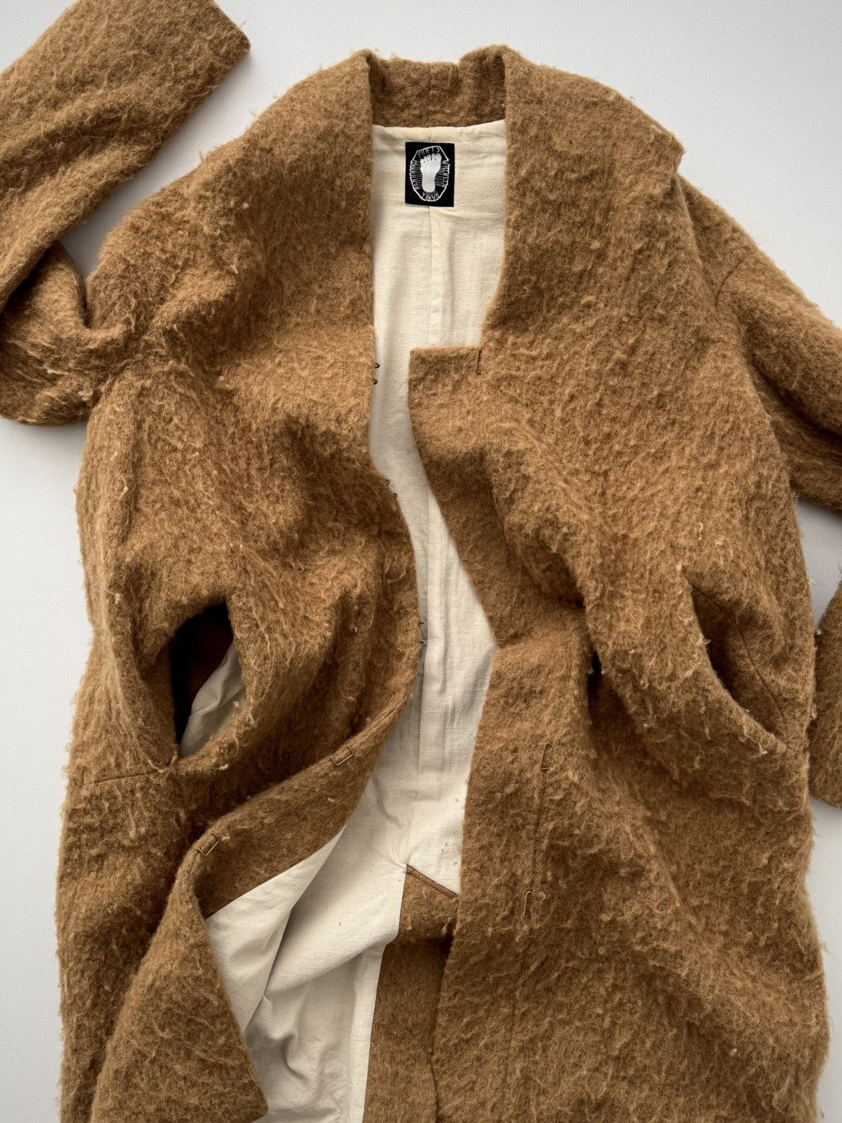 Bernhard Willhelm Bernhard Willhelm 'Keep It Unreal' Wool Cocoon Coat Size S / US 4 / IT 40 - 4 Thumbnail