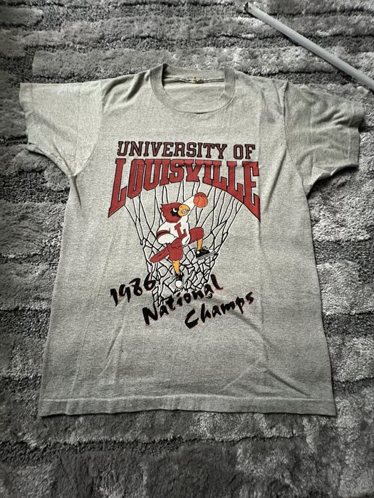 Vintage 90'S 1991 Louisville Cardinals Single Stitch T Shirt