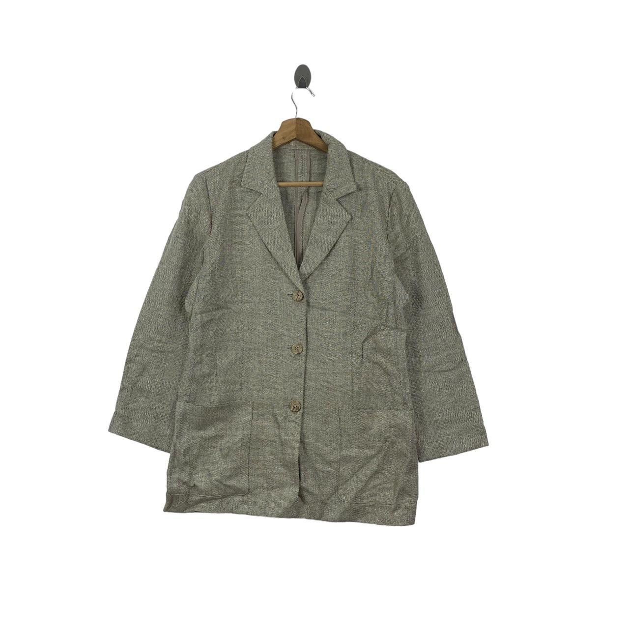 Burberry Vintage 90’ BURBERRY LONDON Herringbone 2 Button Blazer Coat Size 40R - 1 Thumbnail