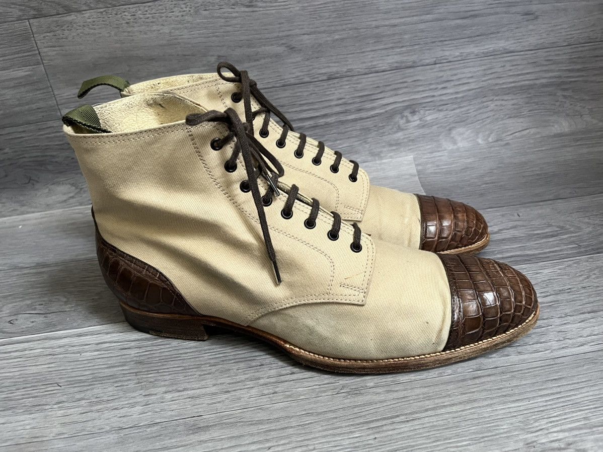 Saint Crispins Saint crispin Spectator boots croc leather boots sz 9.5 Size US 10.5 / EU 43-44 - 8 Thumbnail