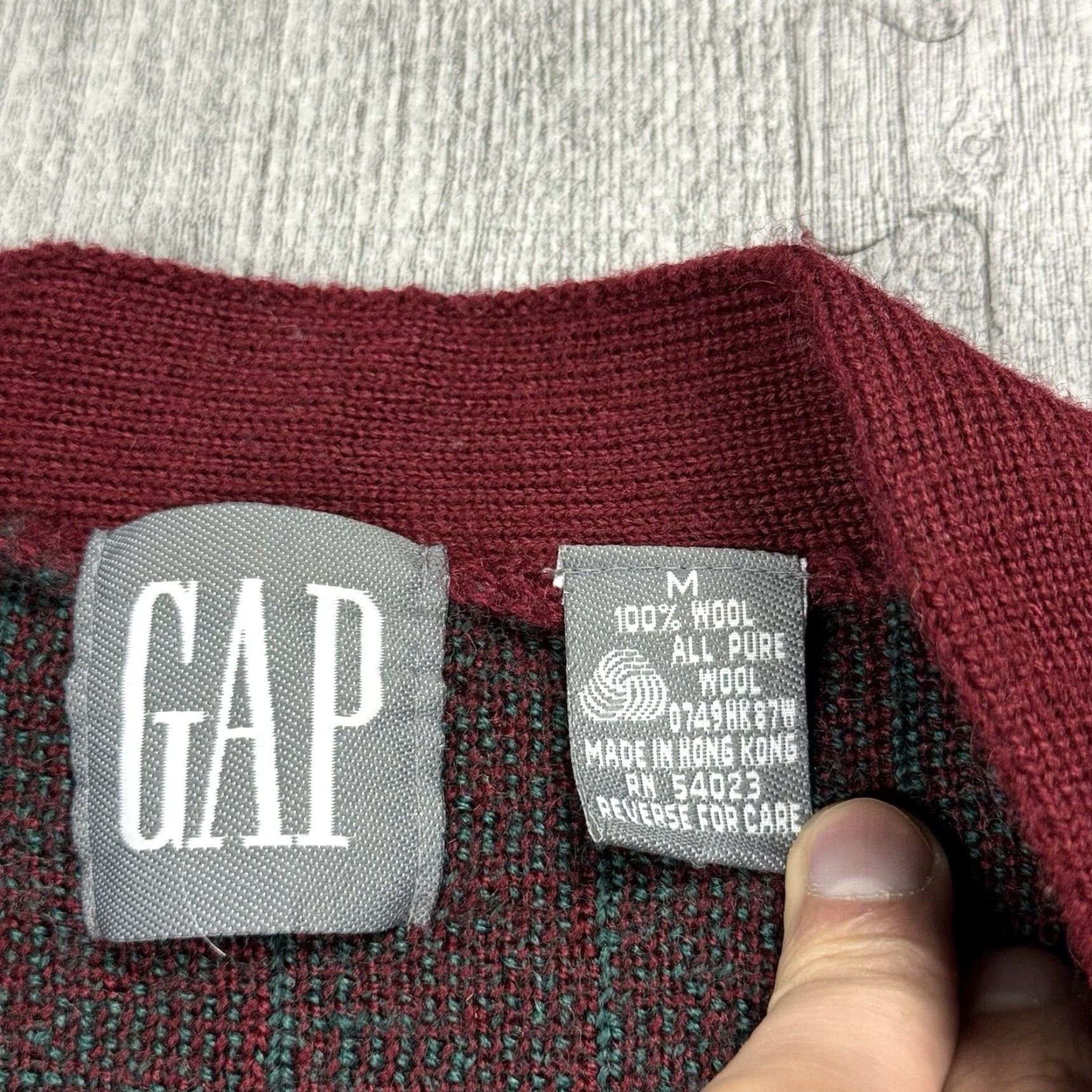 Gap VINTAGE Gap 90s Wool Button Front Striped Grandpa Cardigan Mens M Knit All Seasons Size US M / EU 48-50 / 2 - 4 Thumbnail