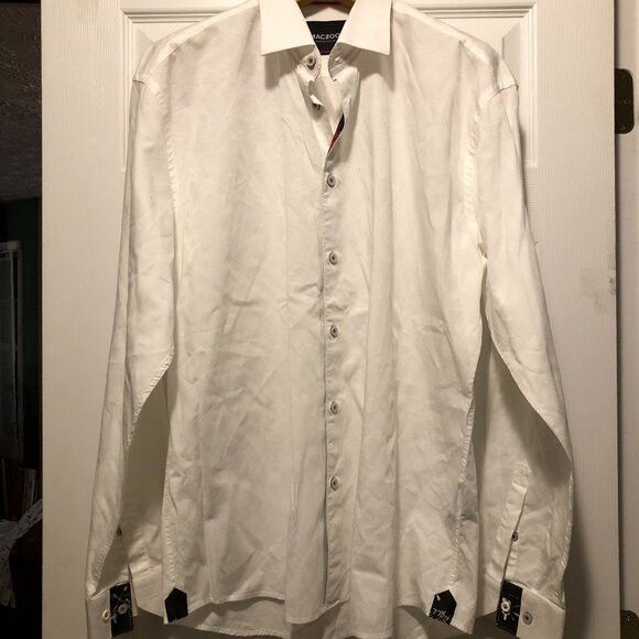 Other maceoo men's white cotton casual shirt size: 2XL Size US XXL / EU 58 / 5 - 1 Thumbnail