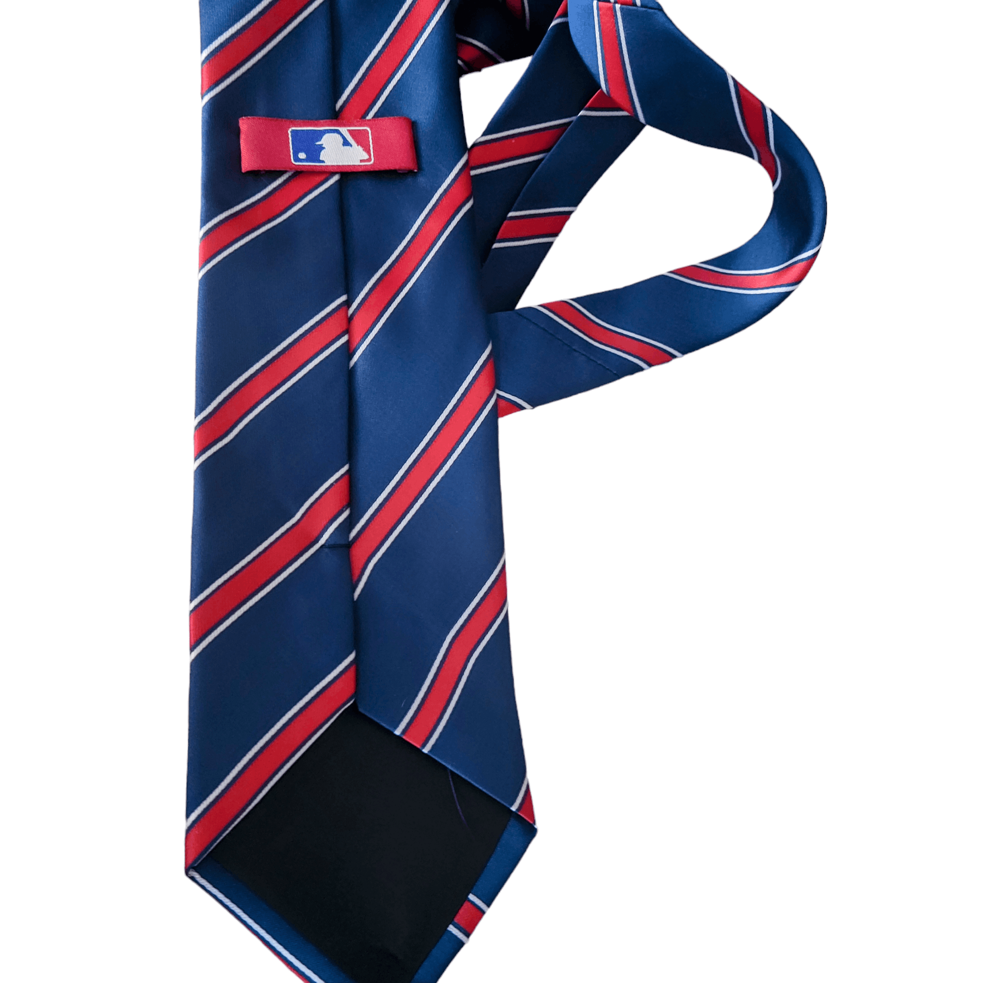 MLB Chicago Cubs Red and Blue Striped Tie Size ONE SIZE - 4 Thumbnail