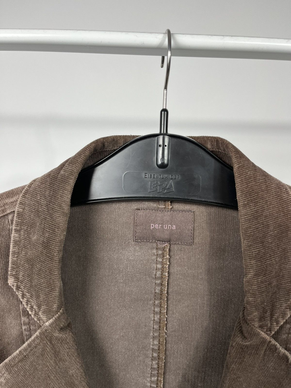 Other Vintage Brown Corduroy Womens Jacket Belted Blazer Size M / US 6-8 / IT 42-44 - 7 Thumbnail