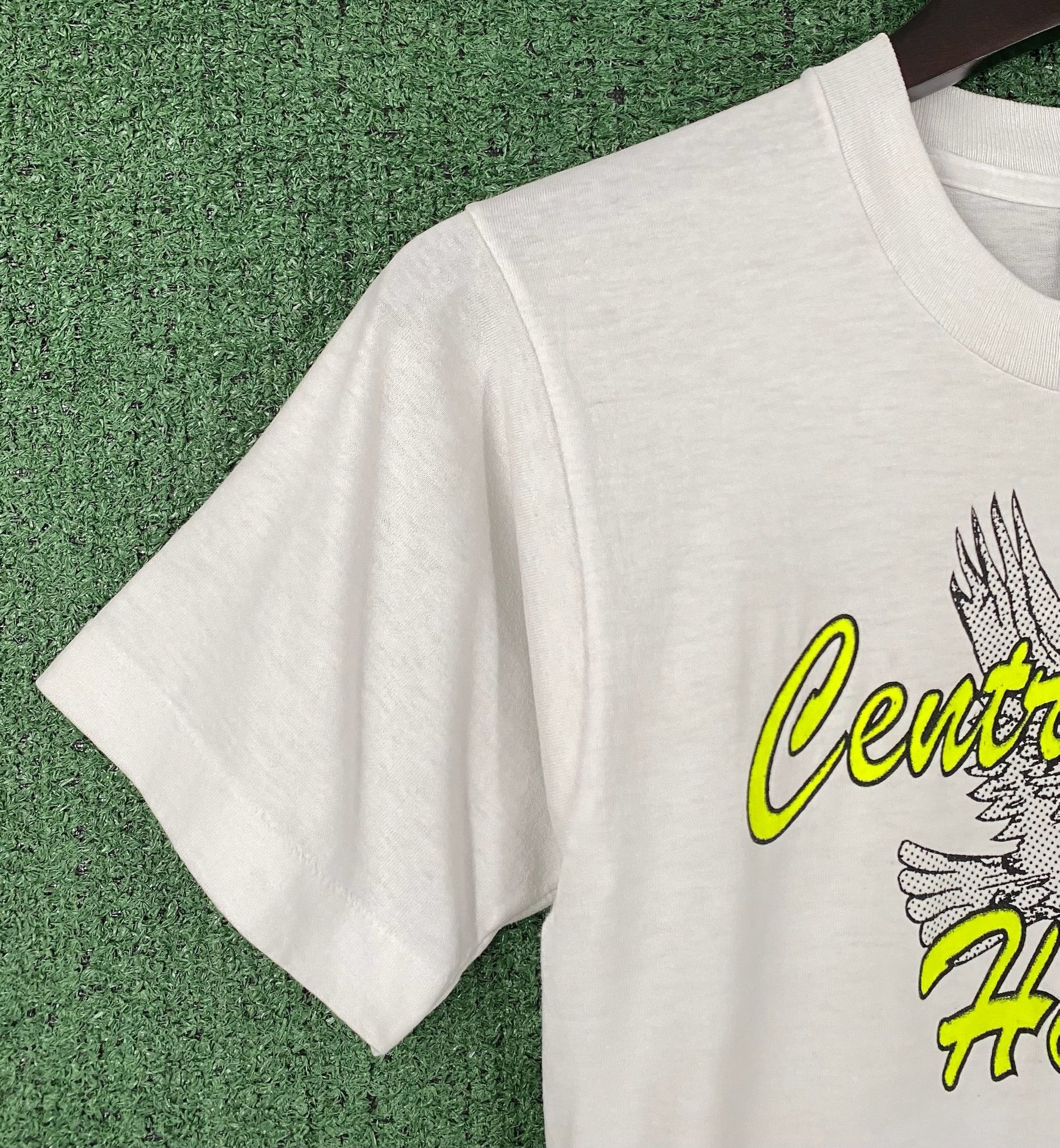 Other 90’s Central Lee Hawks Neon Logo Single Stitch T-Shirt XS Size XS / US 0-2 / IT 36-38 - 4 Thumbnail
