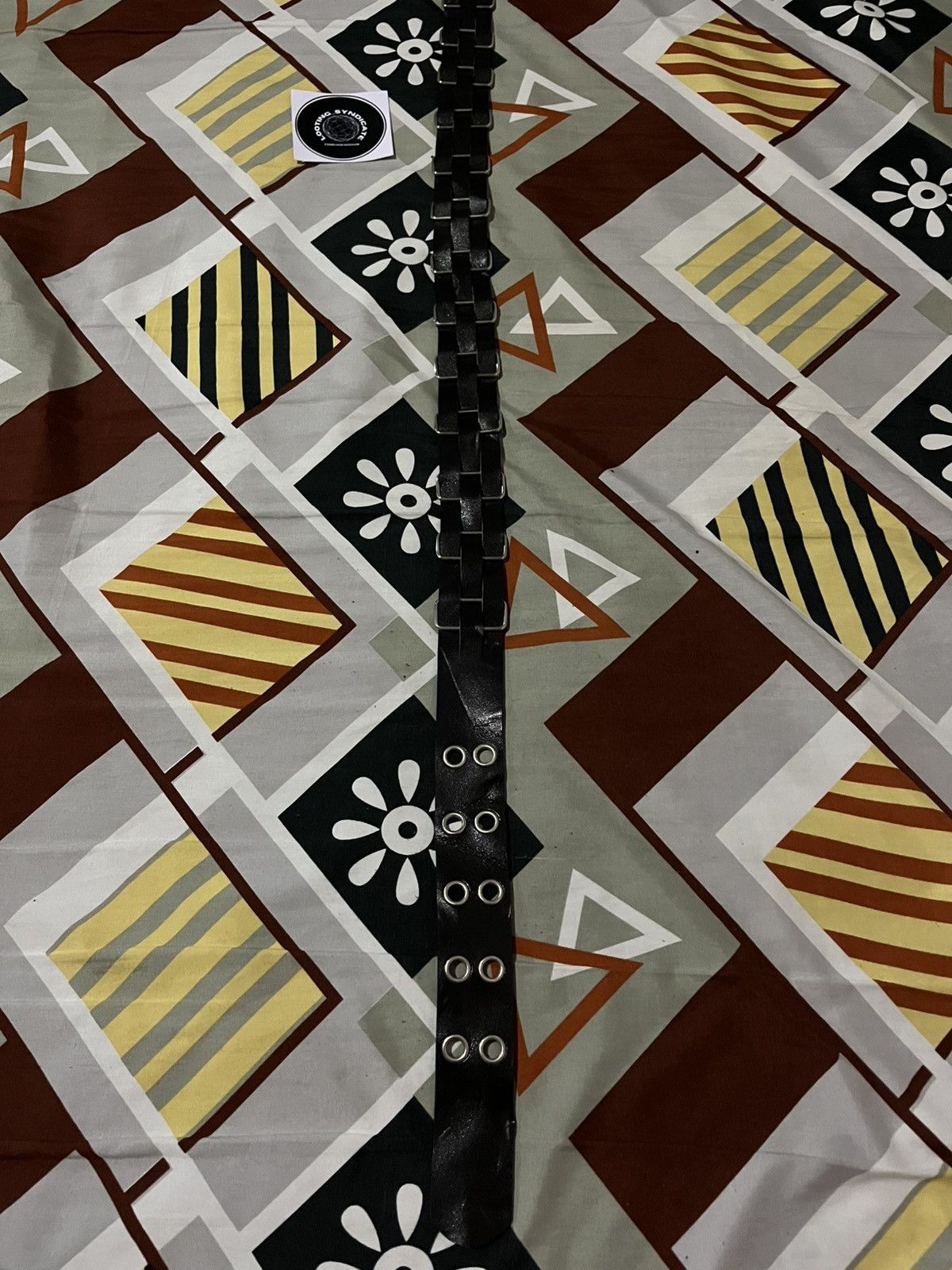 If Six Was Nine × Japanese Brand × Vintage Brown Belt With 2 Prong And Iron Braid Motif Size ONE SIZE - 2 Thumbnail
