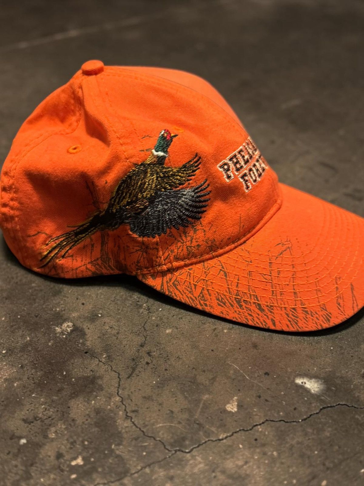 Other Vintage Hunting "Pheasants Forever" Orange Hat Size ONE SIZE - 2 Thumbnail