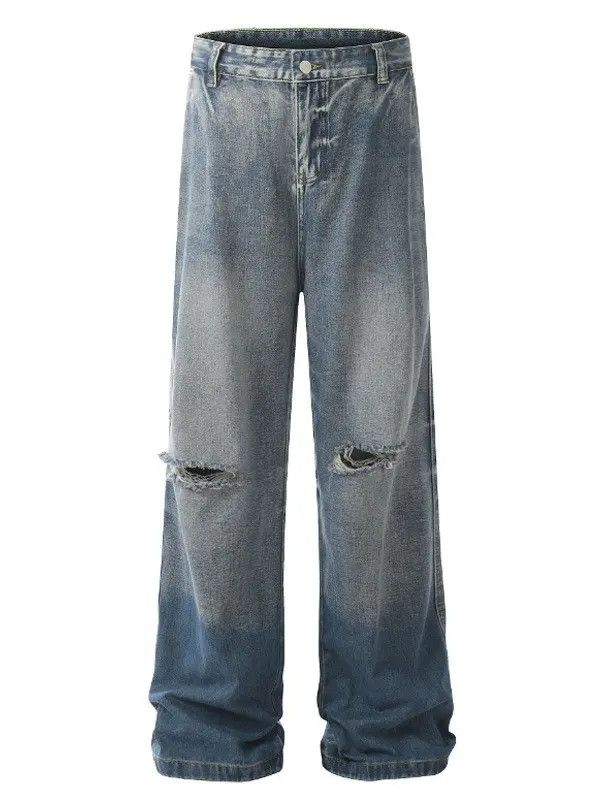 Japanese Brand × Jean Baggy Distressed Denim Jeans Size US 32 / EU 48 - 3 Thumbnail
