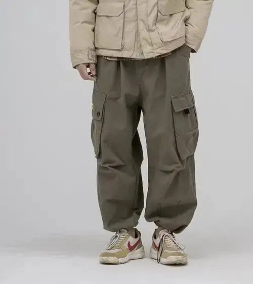 Japanese Brand Indigo Union Japan Military Green Multi Pocket Worker Pants Size US 32 / EU 48 - 1 Thumbnail