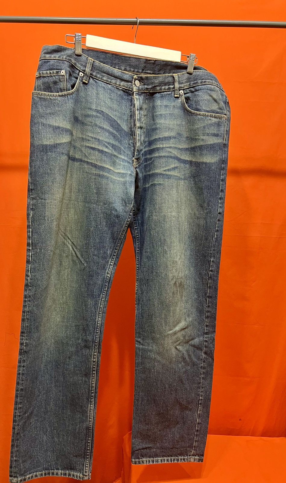 Helmut Lang HELMUT LANG ARCHIVE dirty oiled jeans, size 42 Size US 42 / EU 58 - 2 Thumbnail