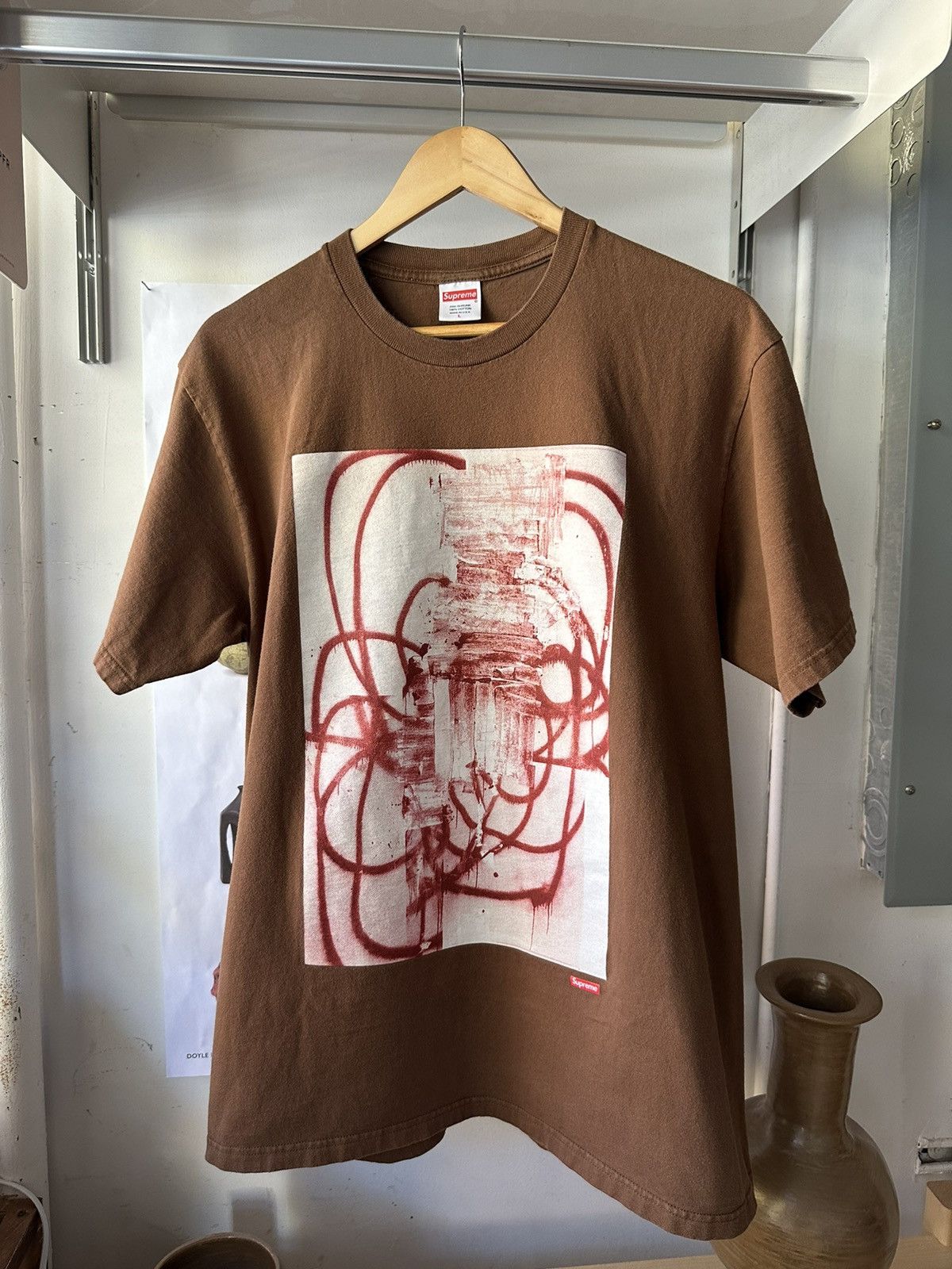 Supreme Supreme Christopher Wool 2001 Tee FW21 Brown | Grailed