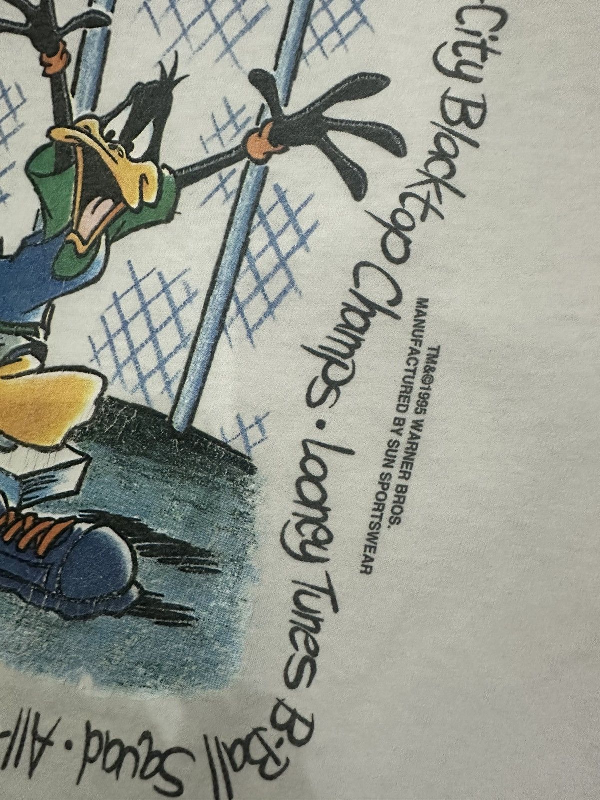 Warner Bros Vintage 1995 Looney Tunes Basketball Squad Size US L / EU 52-54 / 3 - 2 Thumbnail