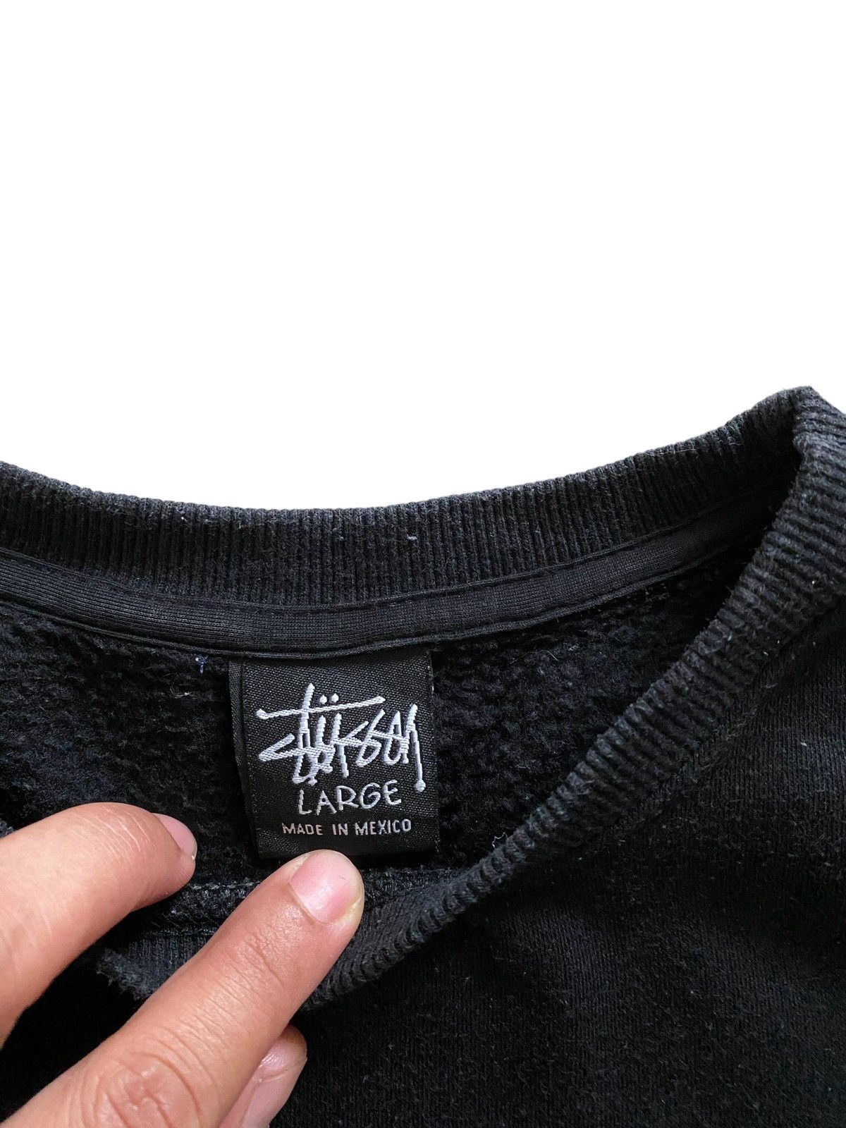 Stussy × Vintage VTG Stussy Sweatshirt Big logo made in Mexico Size US L / EU 52-54 / 3 - 6 Thumbnail