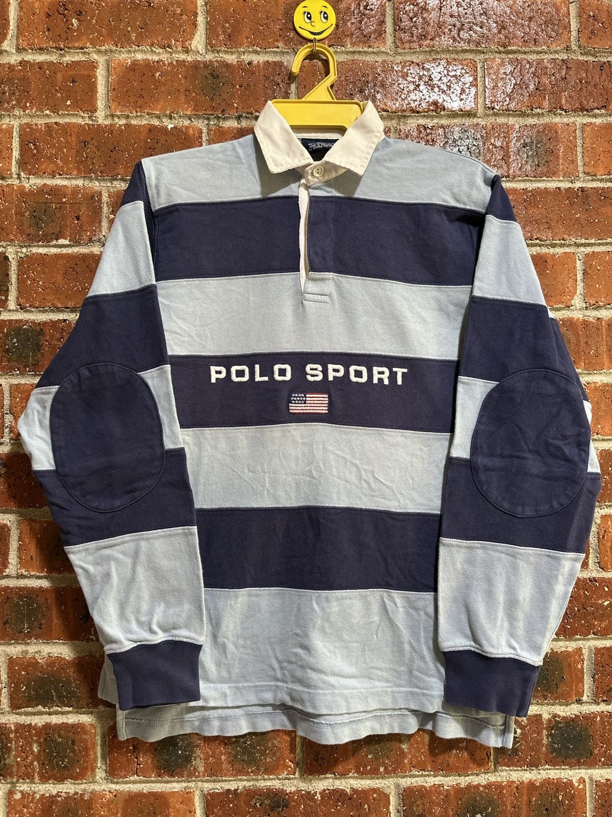 ウェア POLO SPORT rugger shirt 1992 Polo Ralph Lauren Winter Stadium 1992 Rugby Shirt size M