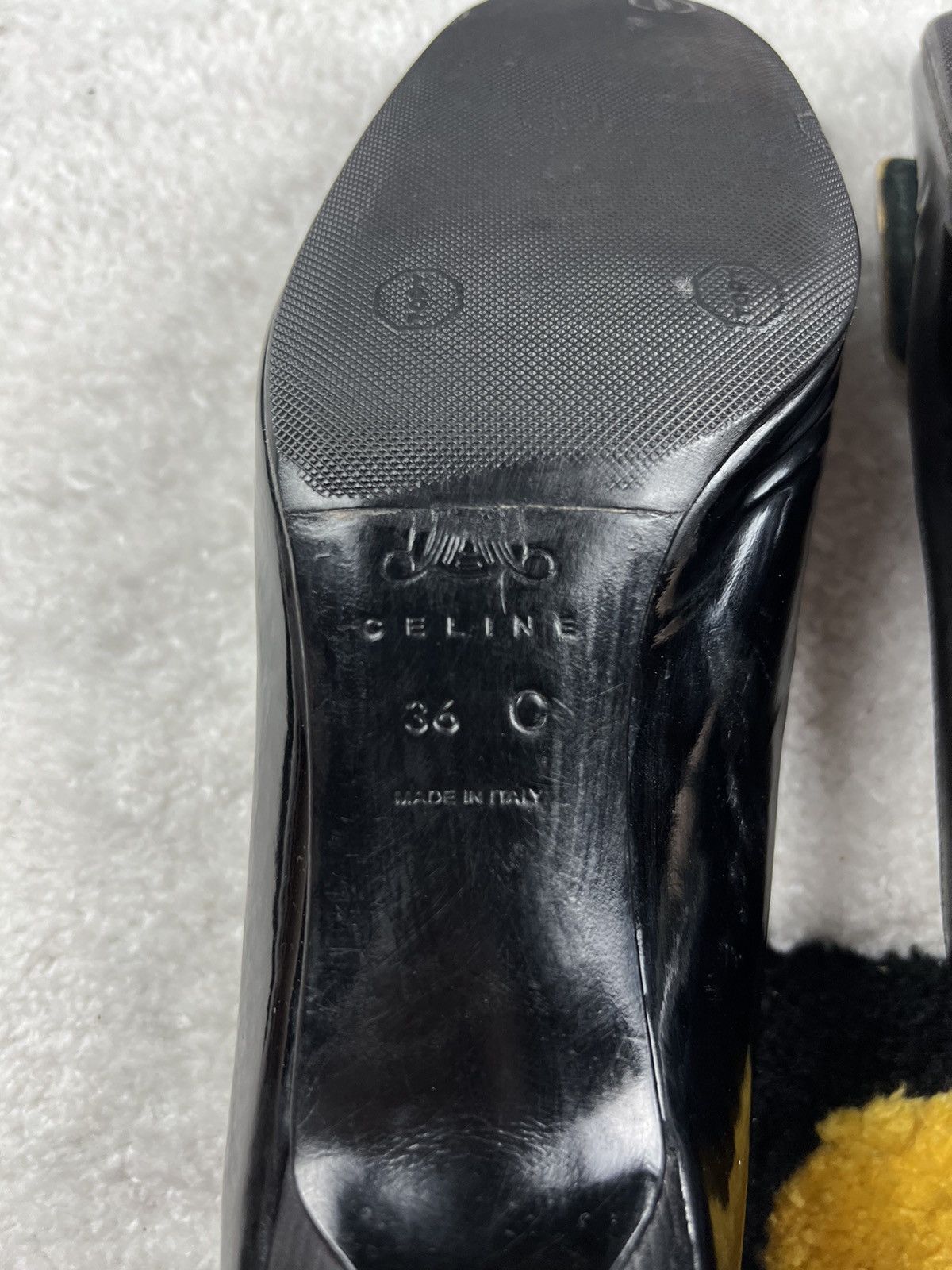 Celine Vintage Celine Luxury Italy Leather Black Pumps Y2K Heels Size US 6 / IT 36 - 16 Thumbnail