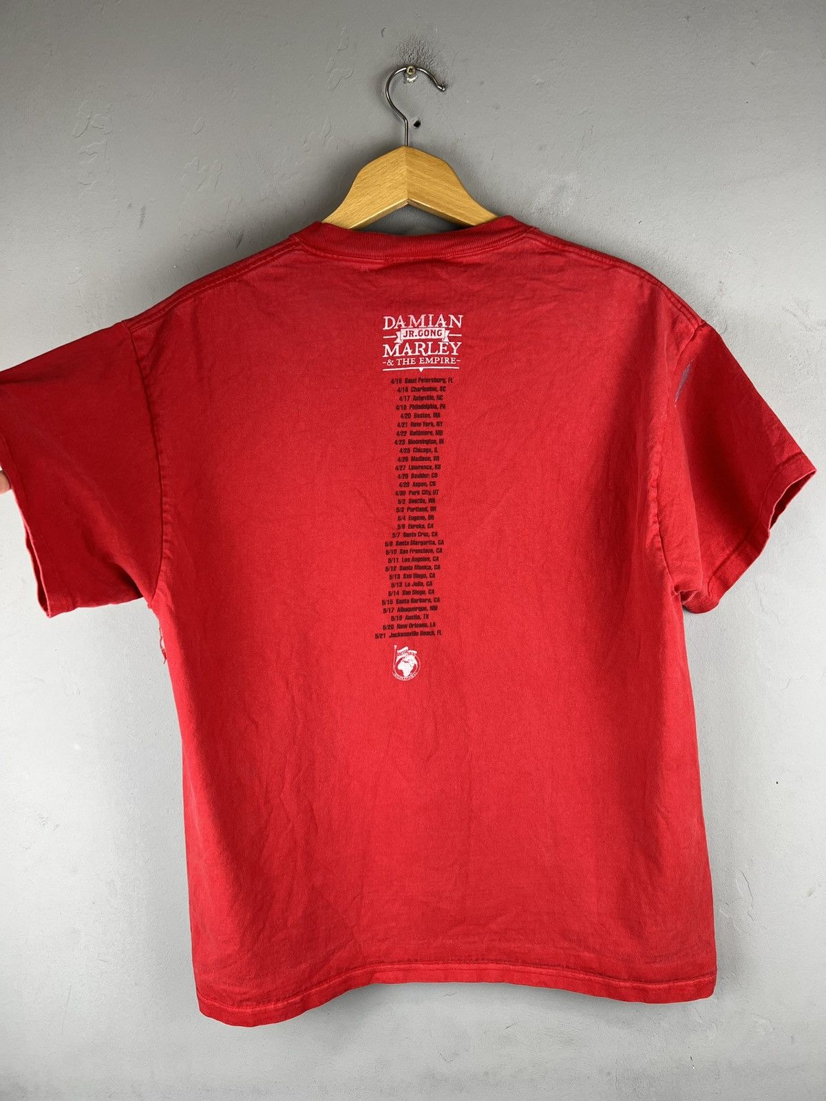 Band Tees Vintage DAMIAN MARLEY 2005 Tour Tee Size US L / EU 52-54 / 3 - 9 Thumbnail