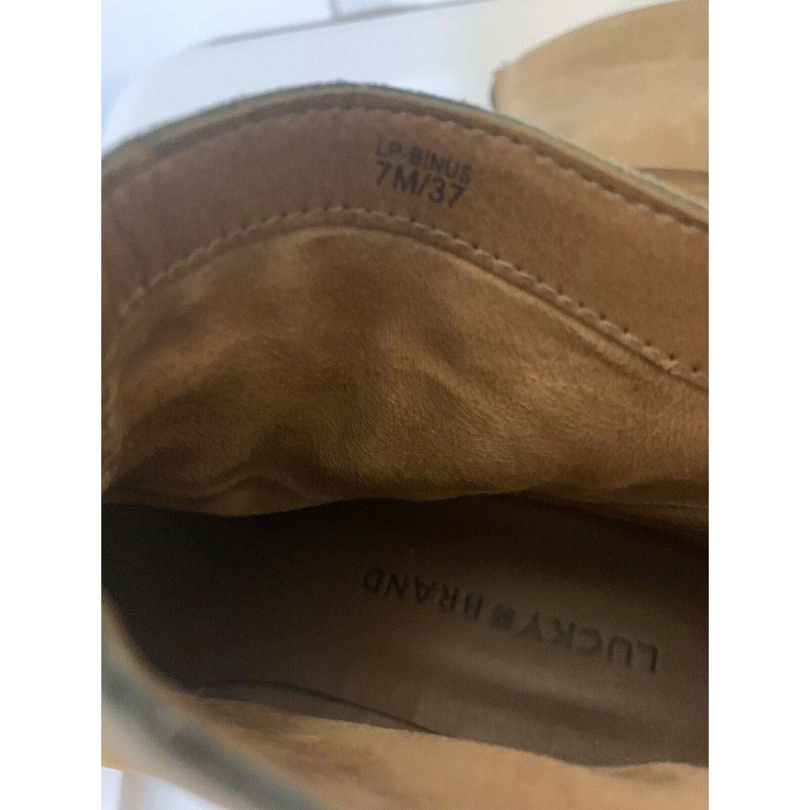 Lucky Brand Lucky Brand LP Binus Almond Toe Leather Booties Sz 7M Size US 7 / IT 37 - 8 Thumbnail