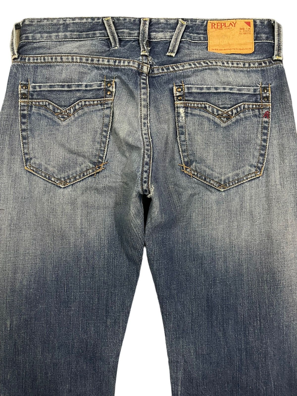 Replay Vintage 90s Replay Blue Wash Style Loose Jeans Size US 32 / EU 48 - 4 Thumbnail