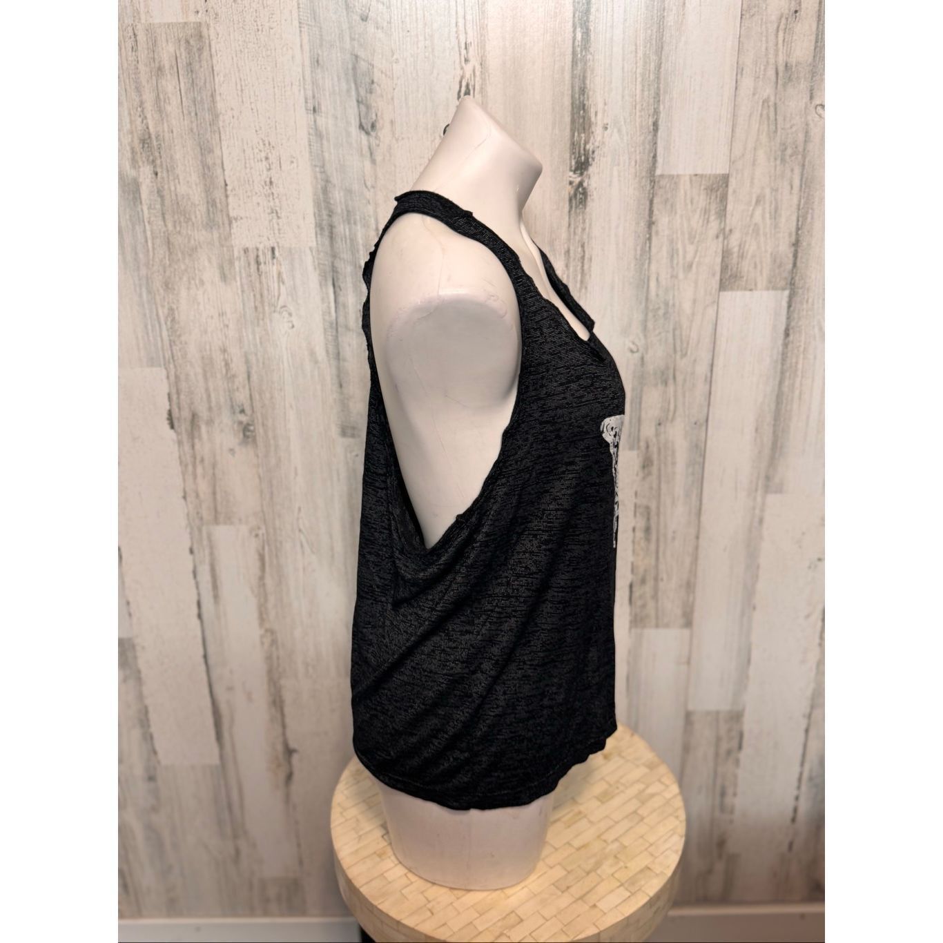 Other Women’s Black Butterfly Racerback Tank Top Size S Boho Graph Size M / US 6-8 / IT 42-44 - 3 Thumbnail