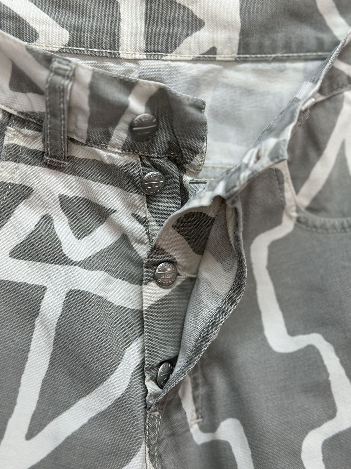 Japanese Brand Vintage Diesel Reckflay Special Flared Faded denim Jeans Y2K Size 29" - 10 Thumbnail