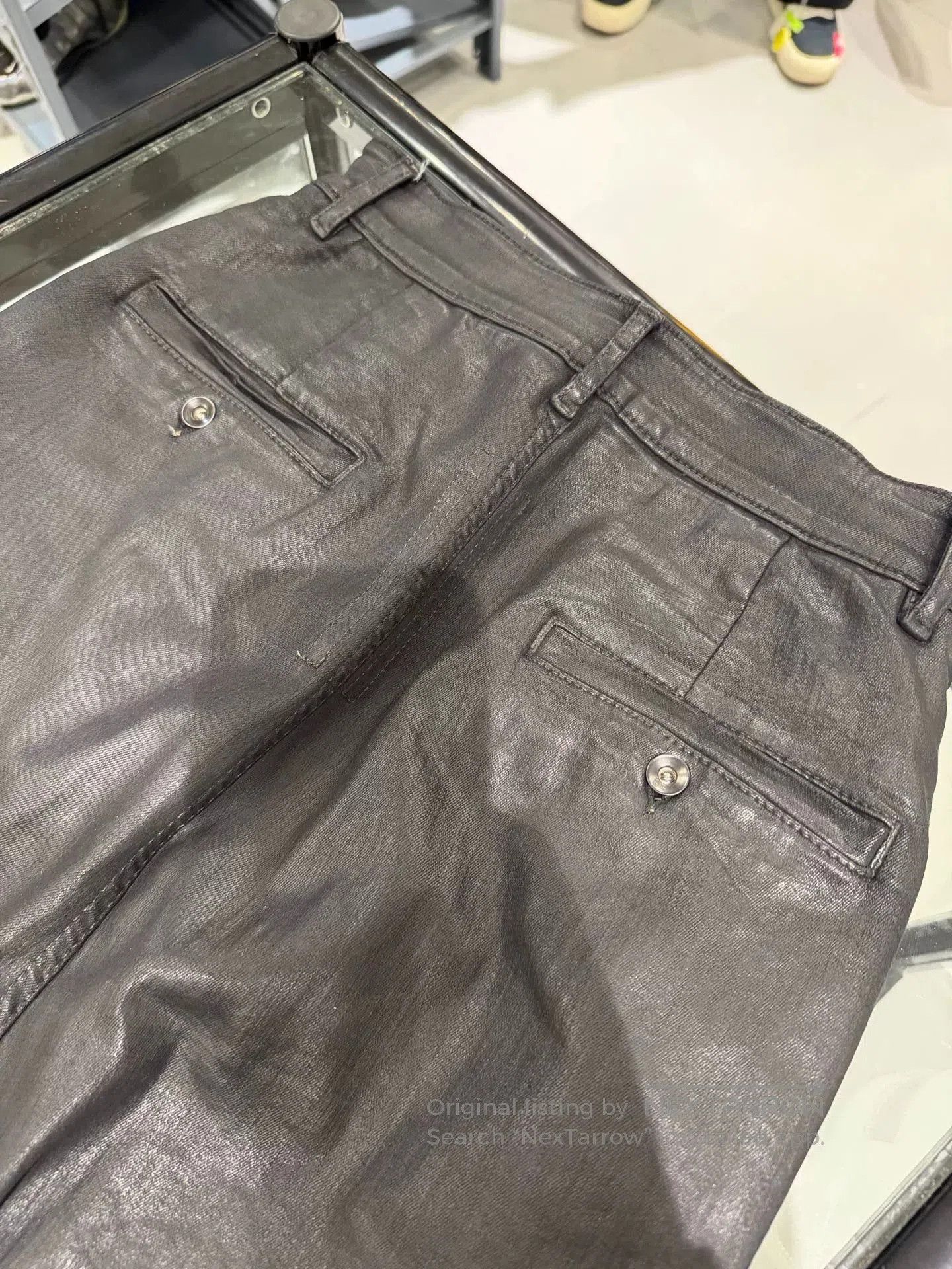Rick Owens Rick Owens Black Wide-Leg Leather Pants. Size 26" / US 2 / IT 38 - 8 Thumbnail